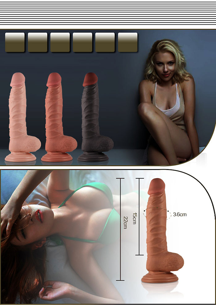 kích thước Dương vật giả silicon Lovetoy 8.5 inch có đế hít tường không rung