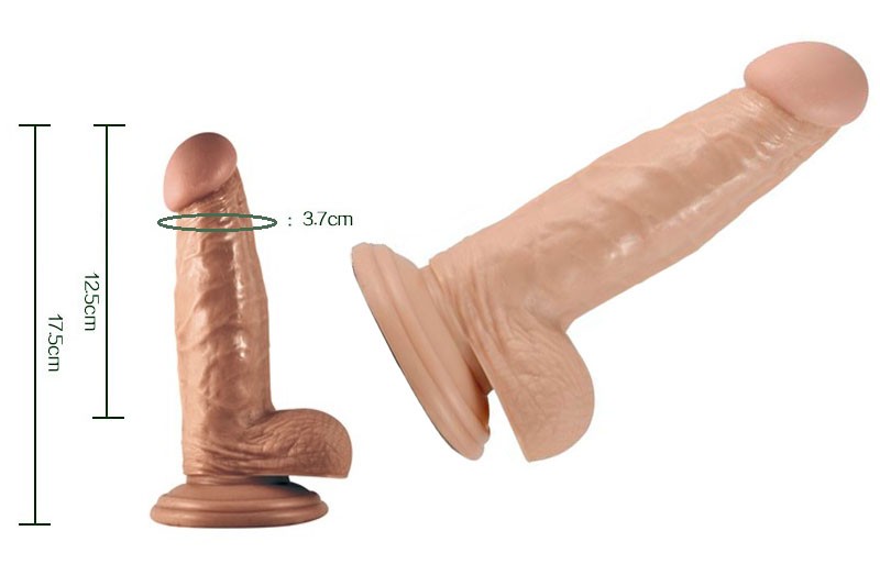 kích thước Dương vật giả có đế hít tường Lovetoy Real Extreme 7.0 inch